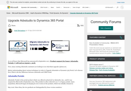 
                            5. Upgrade Adxstudio to Dynamics 365 Portal - Microsoft Dynamics CRM ...