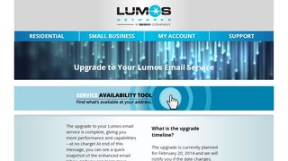 
                            6. Upgrade to Your Lumos Email Service - Lumos Networks