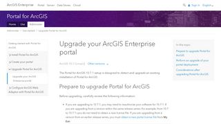 
                            1. Upgrade your ArcGIS Enterprise portal—Portal for ArcGIS (10.7 and ...