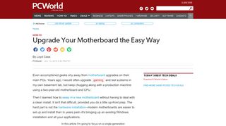 
                            8. Upgrade Your Motherboard the Easy Way | PCWorld