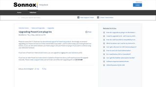
                            8. Upgrading PowerCore plug-ins : Helpdesk