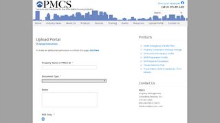 
                            2. Upload Portal - PMCS, INC.