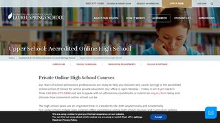 
                            1. Upper School | Online High School Courses | Laurel Springs ...