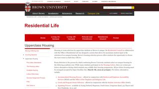 
                            7. Upperclass Housing | Residential Life - Brown University