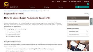 
                            7. UPS CampusShip: Login and Password - United States