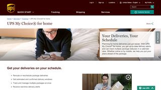 
                            11. UPS My Choice® for home | UPS Services - United States