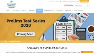 
                            3. UPSC Prelims I Test Series 2019 | Chanakya IAS Academy