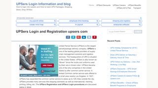 
                            7. UPSers Login and Registration upsers com - UPSers Login ...