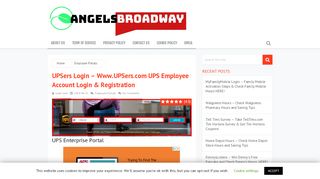 
                            3. UPSers Login – Www.UPSers.com UPS Employee …