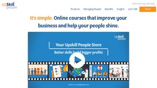 
                            2. Upskill People: Online learning that helps people shine