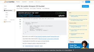 
                            9. URL for public Amazon S3 bucket - Stack Overflow