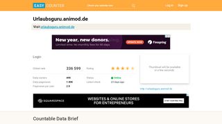 
                            6. Urlaubsguru.animod.de: Login - easycounter.com