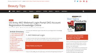 
                            8. US Army AKO Webmail Login Portal DKO Account Registration ...