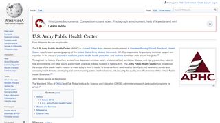 
                            2. U.S. Army Public Health Center - Wikipedia