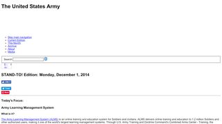 
                            2. U.S. Army STAND-TO! | Army Learning Management System