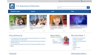 
                            8. US Department of Education: Home