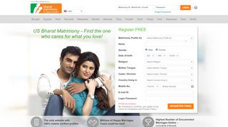                              5. US Matrimony - US Matrimonial Sites - NRI Bharat Matrimony