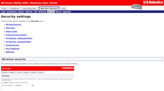 
                            7. U.S. Robotics Wireless MAXg ADSL Gateway User Guide