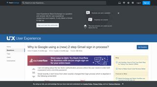 
                            5. usability - Why is Google using a (new) 2 step Gmail sign in ...