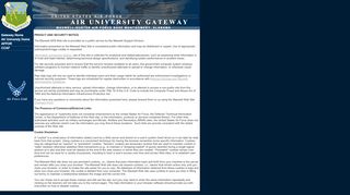 
                            8. USAF Air University Portal