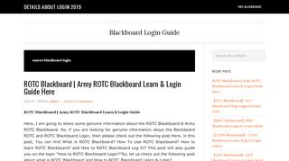 
                            4. usarec blackboard login | Details About Login 2019 - CCC Blackboard