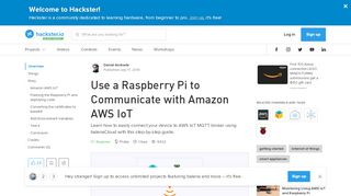 
                            4. Use a Raspberry Pi to Communicate with Amazon AWS IoT ...