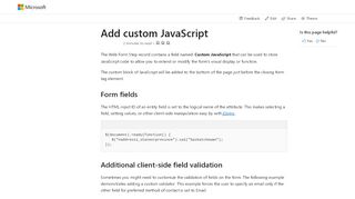 
                            7. Use custom JavaScript for a portal in Dynamics 365 for ...