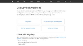 
                            6. Use Device Enrollment - Apple Support