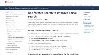 
                            1. Use faceted search to improve portal search in Dynamics 365 for ...