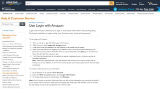 
                            9. Use Login with Amazon - Amazon.co.uk Help