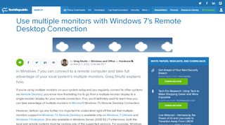 
                            4. Use multiple monitors with Windows 7's Remote Desktop ...