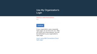 
                            7. Use My Organization's Login - …