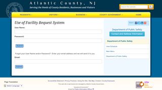 
                            9. Use of Facility Request System - Department of Public Safety - Atlantic ...