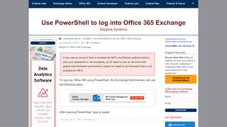 
                            7. Use PowerShell to log into Office 365 Exchange