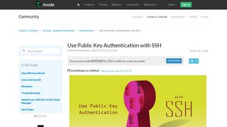 
                            4. Use Public Key Authentication with SSH - Linode