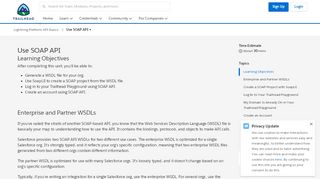
                            3. Use SOAP API Unit | Salesforce Trailhead