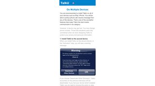 
                            2. Use TalkU On Multiple Devices - Free Phone Calls, Texts ...