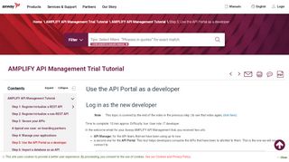 
                            3. Use the API Portal as a developer - Documentation - Axway