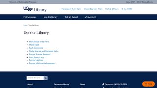 
                            6. Use the Library | UCSF Library