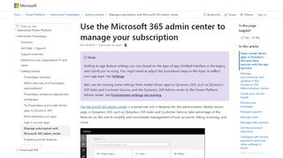 
                            7. Use the Microsoft 365 admin center to manage your Dynamics 365 for ...