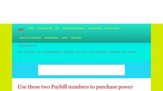 
                            5. Use these two Paybill numbers to purchase power tokens- Kenya ...