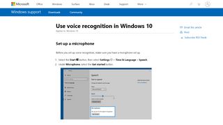 
                            7. Use voice recognition in Windows 10