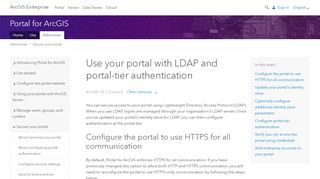 
                            1. Use your portal with LDAP and portal-tier ... - ArcGIS Enterprise