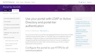 
                            2. Use your portal with LDAP or Active Directory and ... - ArcGIS Enterprise