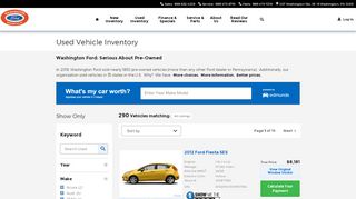 
                            5. Used Vehicle Inventory | Washington Ford in Washington
