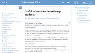 
                            7. Useful information for exchange students | International ...