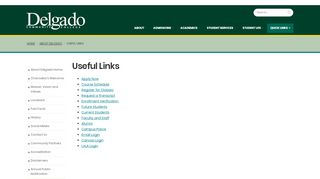 
                            4. Useful Links - Delgado CC