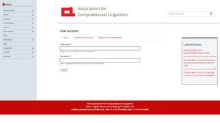 
                            7. User account | ACL Member Portal