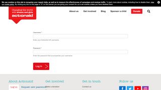 
                            2. User account | ActionAid UK