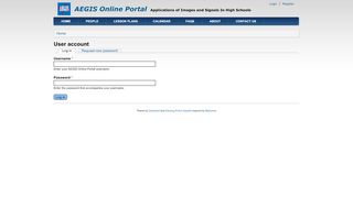 
                            6. User account | AEGIS Online Portal